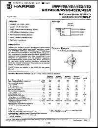 Click here to download IRFP453R Datasheet