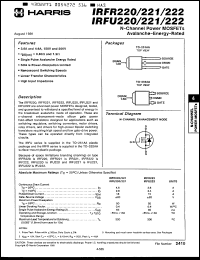 Click here to download IRFR222 Datasheet