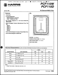 Click here to download PCF110D Datasheet