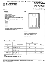 Click here to download PCF230D Datasheet