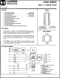 Click here to download HM-6501B Datasheet