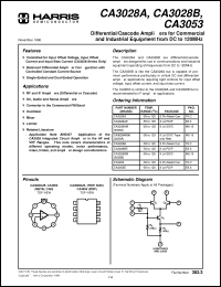 Click here to download CA3053E Datasheet