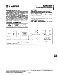 Click here to download ICM7209 Datasheet