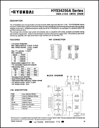 Click here to download HY534256AS-60 Datasheet