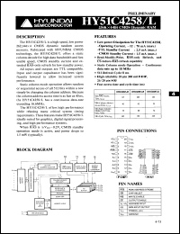 Click here to download HY51C4258LS10 Datasheet