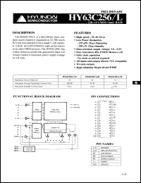 Click here to download HY63C256LP55 Datasheet