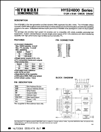 Click here to download HY524800J80 Datasheet