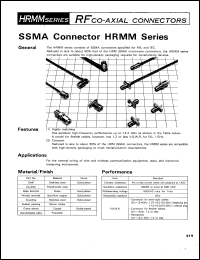 Click here to download HRMM-300-6E Datasheet