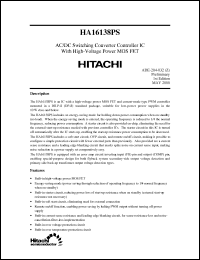 Click here to download HA16138PS Datasheet