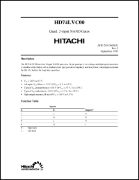 Click here to download HD74LVC00 Datasheet
