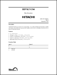 Click here to download HD74LVC04 Datasheet