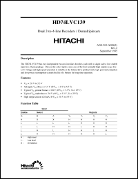 Click here to download HD74LVC139 Datasheet