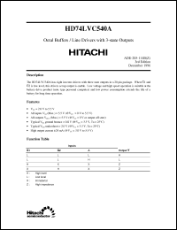Click here to download HD74LVC540A Datasheet