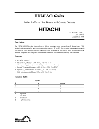 Click here to download HD74LVC16240 Datasheet