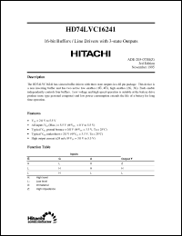 Click here to download HD74LVC16241 Datasheet