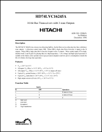 Click here to download HD74LVC16245A Datasheet