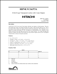 Click here to download HD74LVC16373 Datasheet