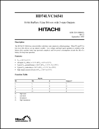 Click here to download HD74LVC16541 Datasheet