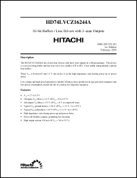 Click here to download HD74LVCZ16244A Datasheet