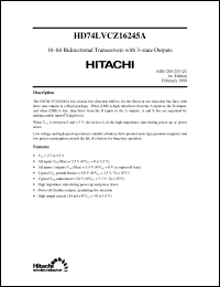 Click here to download HD74LVCZ16245 Datasheet