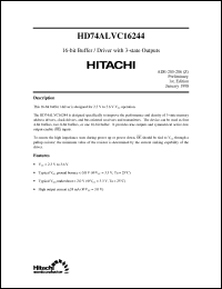 Click here to download HD74ALVC16244 Datasheet