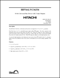 Click here to download HD74ALVC16334 Datasheet