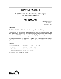 Click here to download HD74ALVC16834 Datasheet