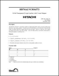 Click here to download HD74ALVCH16373 Datasheet