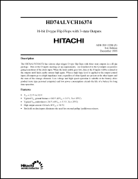 Click here to download HD74ALVCH16374 Datasheet