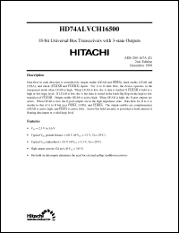 Click here to download HD74ALVCH16500 Datasheet