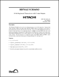 Click here to download HD74ALVCH16543 Datasheet
