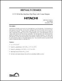 Click here to download HD74ALVCH16821 Datasheet