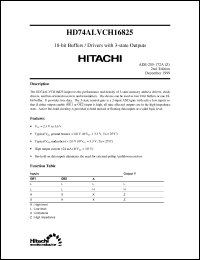 Click here to download HD74ALVCH16825 Datasheet