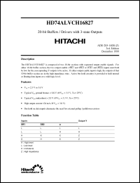 Click here to download HD74ALVCH16827 Datasheet