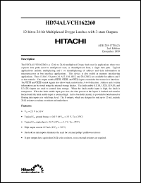 Click here to download HD74ALVCH162260 Datasheet
