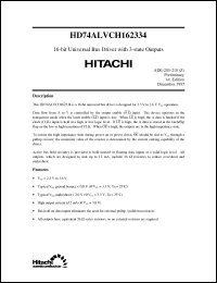 Click here to download HD74ALVCH162334 Datasheet
