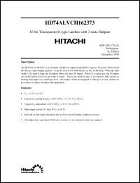 Click here to download HD74ALVCH162373 Datasheet