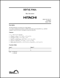 Click here to download HD74LV04 Datasheet