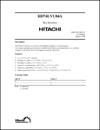 Click here to download HD74LVU04 Datasheet