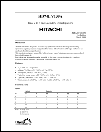 Click here to download HD74LV139A Datasheet