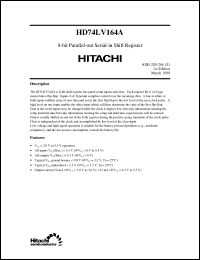 Click here to download HD74LV164 Datasheet