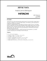 Click here to download HD74LV165A Datasheet