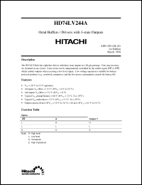Click here to download HD74LV244A Datasheet