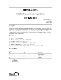 Click here to download HD74LV245A Datasheet