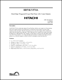 Click here to download HD74LV574 Datasheet