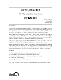 Click here to download HD74CDC2510B Datasheet