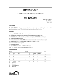 Click here to download HD74CDC857 Datasheet