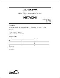 Click here to download HD74HCT00 Datasheet
