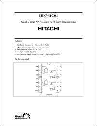 Click here to download HD74HC01 Datasheet