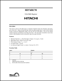 Click here to download HD74HC91 Datasheet